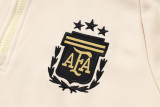 2025 Argentina Rice White Hoody Zipper Jacket