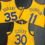 2018 Warriors THOMPSON #11 The Bay NBA Jerseys Hot Pressed