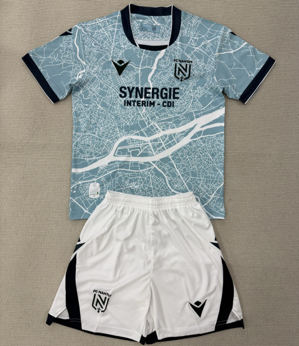 2025/26 Nantes Away Kids Soccer Jersey