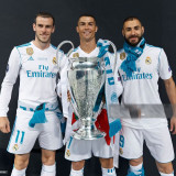 2017/18 RM Home White Retro Long Sleeve Soccer Jersey