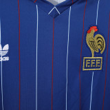1982 France Home Blue Retro Soccer Jersey
