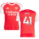 RICE #41 ARS 1:1 Quality Home Red Fans Soccer Jersey 2025/26 (League Font 联赛字体 ) ★★