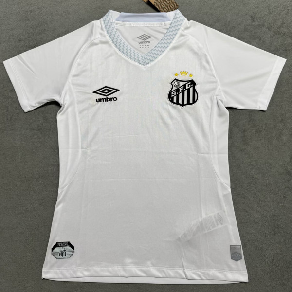 2025/26 Santos Home White Fans Soccer Jersey 女