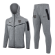2024/25 BA  Grey Hoody Zipper Jacket Tracksuit 黑标
