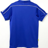 1998 Brazil Away Blue Retro Soccer Jersey
