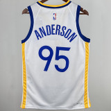 2024 Warriors ANDERSON #95 White NBA Jersey