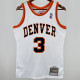 2006/07 Nuggets IVERSON #3 White Retro NBA Jerseys 热压