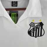 1970 Santos Home White Retro Soccer Jersey