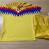 1995 Club America Home Yellow Retro Kids Soccer Jersey