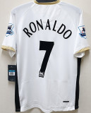 2006/07 M Utd Away White Retro Soccer Jersey