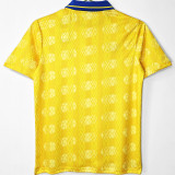 1994 Colombia Home Yellow Retro Soccer Jersey