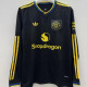 2025/26 M Utd Third Black Fans Long Sleeve Soccer Jersey