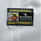 1999/2000 Roma Away White Retro Long Sleeve Soccer Jersey