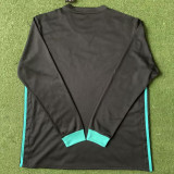2017/18 RM Away Black Retro Long Sleeve Soccer Jersey