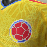 2026/27 Colombia Home Yellow Player Version Soccer Jersey