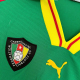 1998 Cameroun Home Green Retro Soccer Jersey
