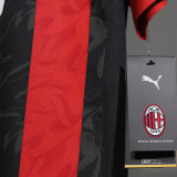 2025/26 AC Milan Home Player Version Long Sleeve Soccer Jersey