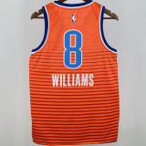Thunder WILLIANS #8 Orange NBA Jersey