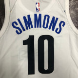 Nets SIMMONS #10 White City Edition NBA Jerseys
