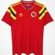 1990 Colombia Away Red Retro Soccer Jersey