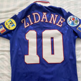 1996 France Home Blue Retro Soccer Jersey