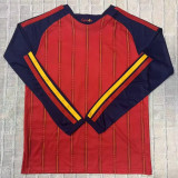 2026/27 Spain Home Red Fans Fans Long Sleeve Soccer Jersey