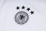 2025 Germany White Hoody Zipper Jacket