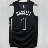 Nets RUSSELL #1 Black NBA Jerseys