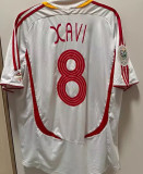 2006 Spain Away White Retro Soccer Jersey