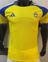 2026/27 Sweden Home Yellow Player Version Soccer Jersey