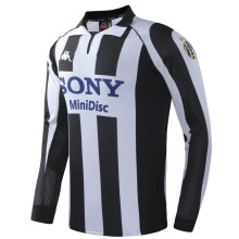 1997/98 JUV Home Retro Long Sleeve Soccer Jersey 带左胸前三色盾