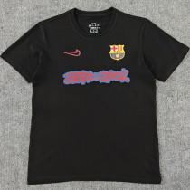 2025/26 BA x Travis Scott Black Pure Cotton Jersey 胸前红色字