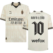 RAFA LEãO #10 AC Milan x PUMA x Pleasures 4Th Fans Jersey 2023/24  欧冠体 ★★