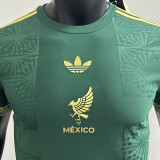 2025 Mexico Green Special Edition Player Version Soccer Jersey 胸前鸟