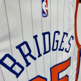 2025 NY Knicks BRIDGES #25  White City Edition NBA Jerseys