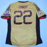 2013/14 AC Milan Third Gold Retro Soccer Jersey