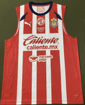 2025/26 Chivas Home Red White Vest Jersey