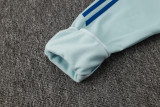 2025/26 Spain Light Green Hoody Thickened Fluff Zipper Jacket Tracksuit