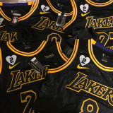 LA Lakers Bryant #8 Black Snake NBA Jerseys Hot Pressed