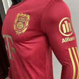 2025 BFC 125th Anniversary Edition Red Player Version  Long Sleeve Jersey