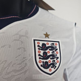 2026/27 England Home White Player Version Long Sleeve Soccer Jersey
