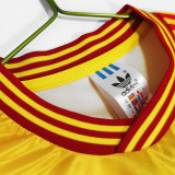 1990 Colombia Home Yellow Retro Soccer Jersey