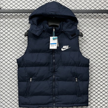 2026/27 NK Royal Blue Cotton Vest Jacket J5503 宝蓝色带帽