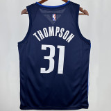 2025 Mavericks THOMPSON #31 Sapphire Blue NBA Jerseys