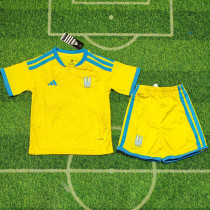 2026/27 Ukraine Home Yellow Kids Soccer Jersey