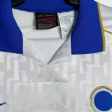 1995 Italy Away White Retro Soccer Jersey