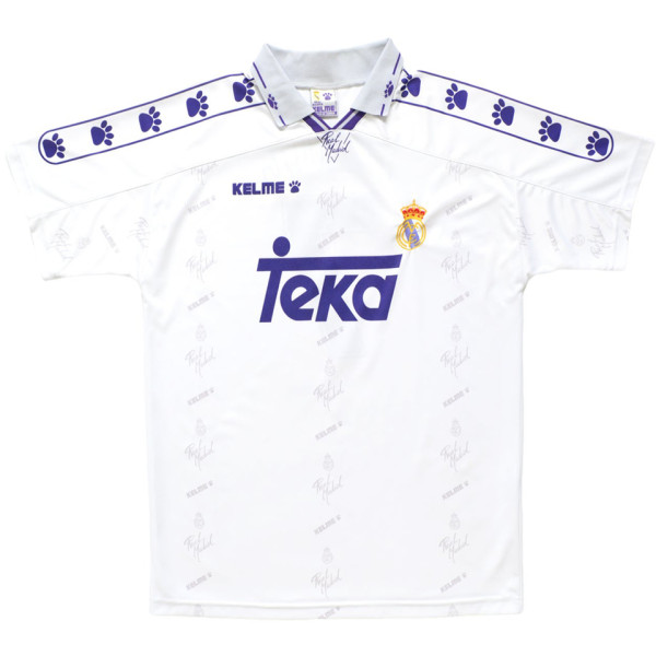 1994/96 RM White Home Retro Soccer Jersey