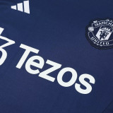 2025 M Utd Sapphire Blue Vest Training Jersey(A Set)