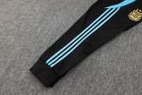 2025 Argentina Rice White Hoody Zipper Jacket