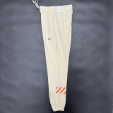 2025 Nk~ White Pure Cotton Sports Trousers Zipper style